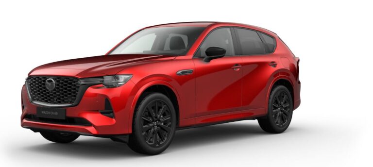 Mazda CX-60 2.5L PHEV Homura Plus felszereltséggel, Soul Red Crystal fényezéssel.2026 Márciusi beérkezéssel